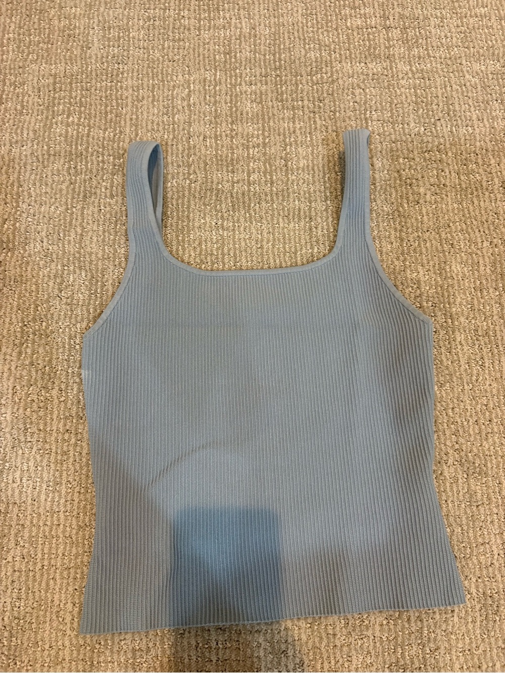 Aritzia Babaton Sculpt Knit Tank top -blue